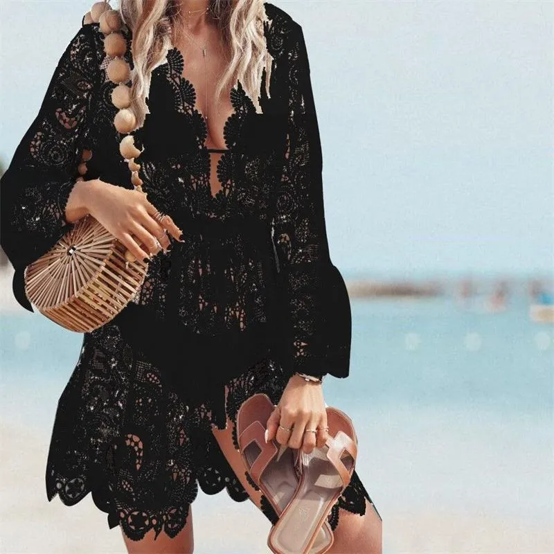 long sleeve floral dress knee length Plum Floral Print Deep V Neck Long Sleeve Mini Dress