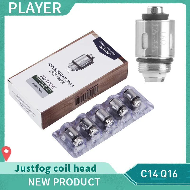 Justfog Coil Head 1.2ohm 1.6ohm Organic Japanese Replacement Coils OCC