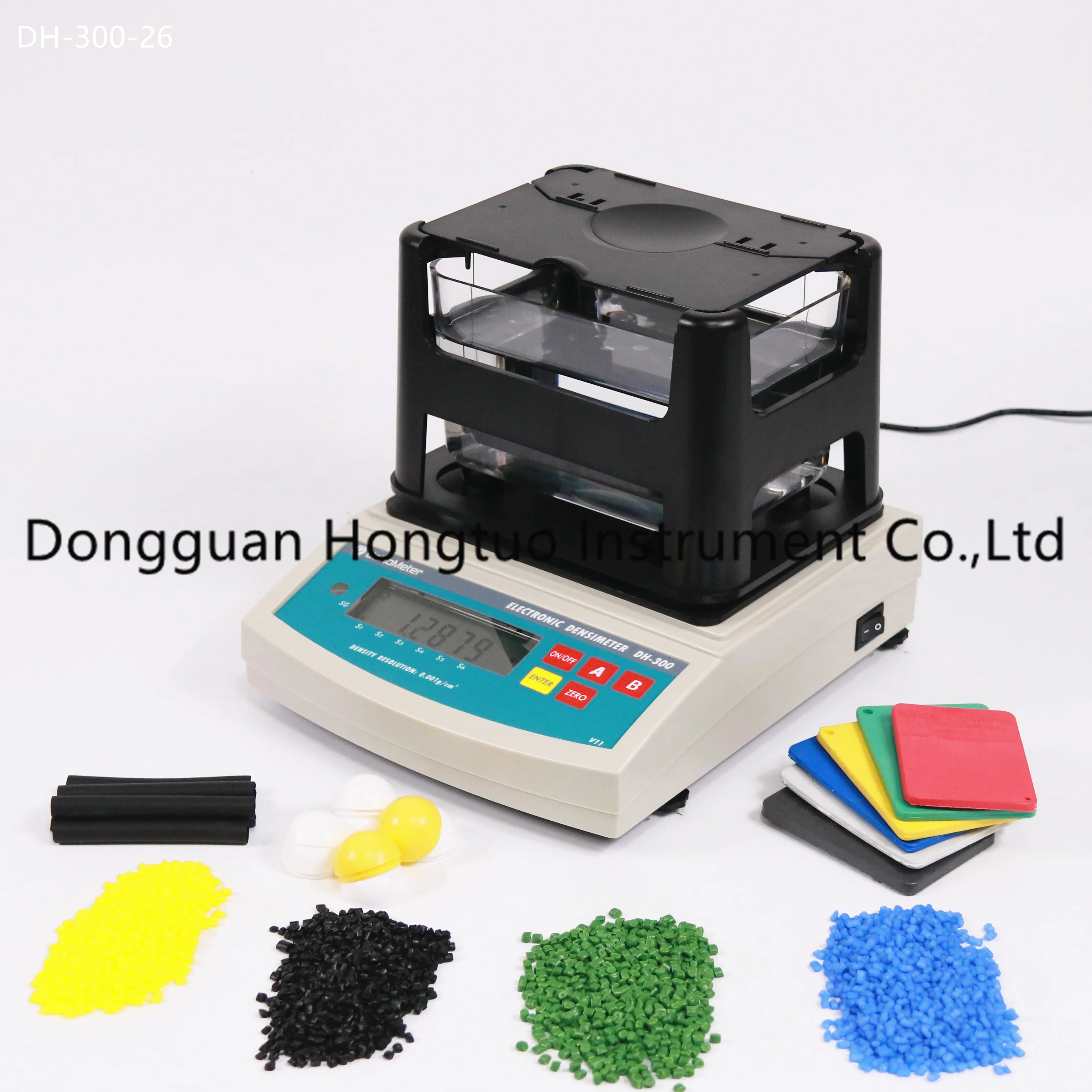 Densímetro electrónico de caucho de proveedor popular DH-300, medidor de densidad de plástico crudo, probador de densidad de plástico con la mejor calidad