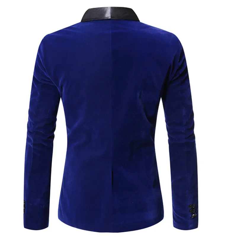 2020 New Men Wine Red Velvet Suede Business Casual Dress Slim