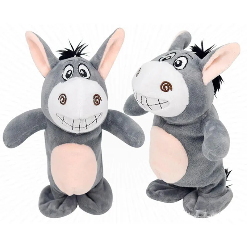 Mignon En Peluche Âne Parlant Neddy Poupée Marchant Robot Animaux En Peluche  Figurine Daction Éducation Précoce Jouet Électronique Pour Animaux De  Compagnie Avec Musique Jouets Pour Enfants Du 9,32 €