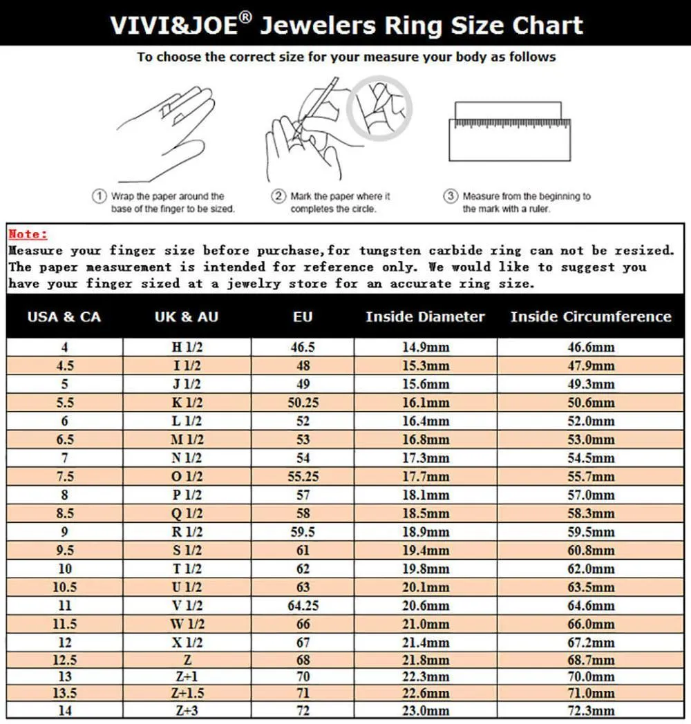 vivijoe size chart