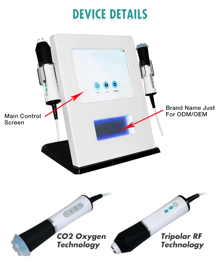 Oxygen 2 in 1 and 3 in 1 co2 Oxygen Face Lift Wrinkle Remover RF Facial Machine anti aging beauty equipment2190952