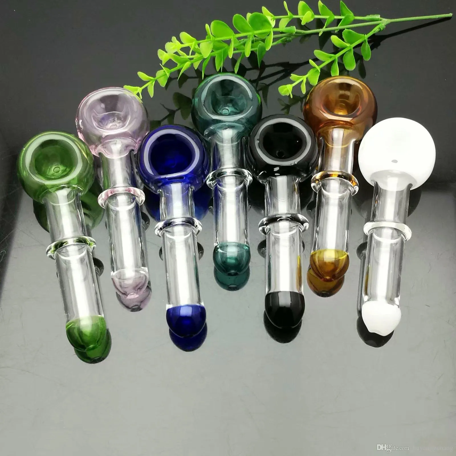 Gekleurde Glas Concave Pijp Groothandel Bongs Oliebrander Pijpen Waterleidingen Rigs Roken