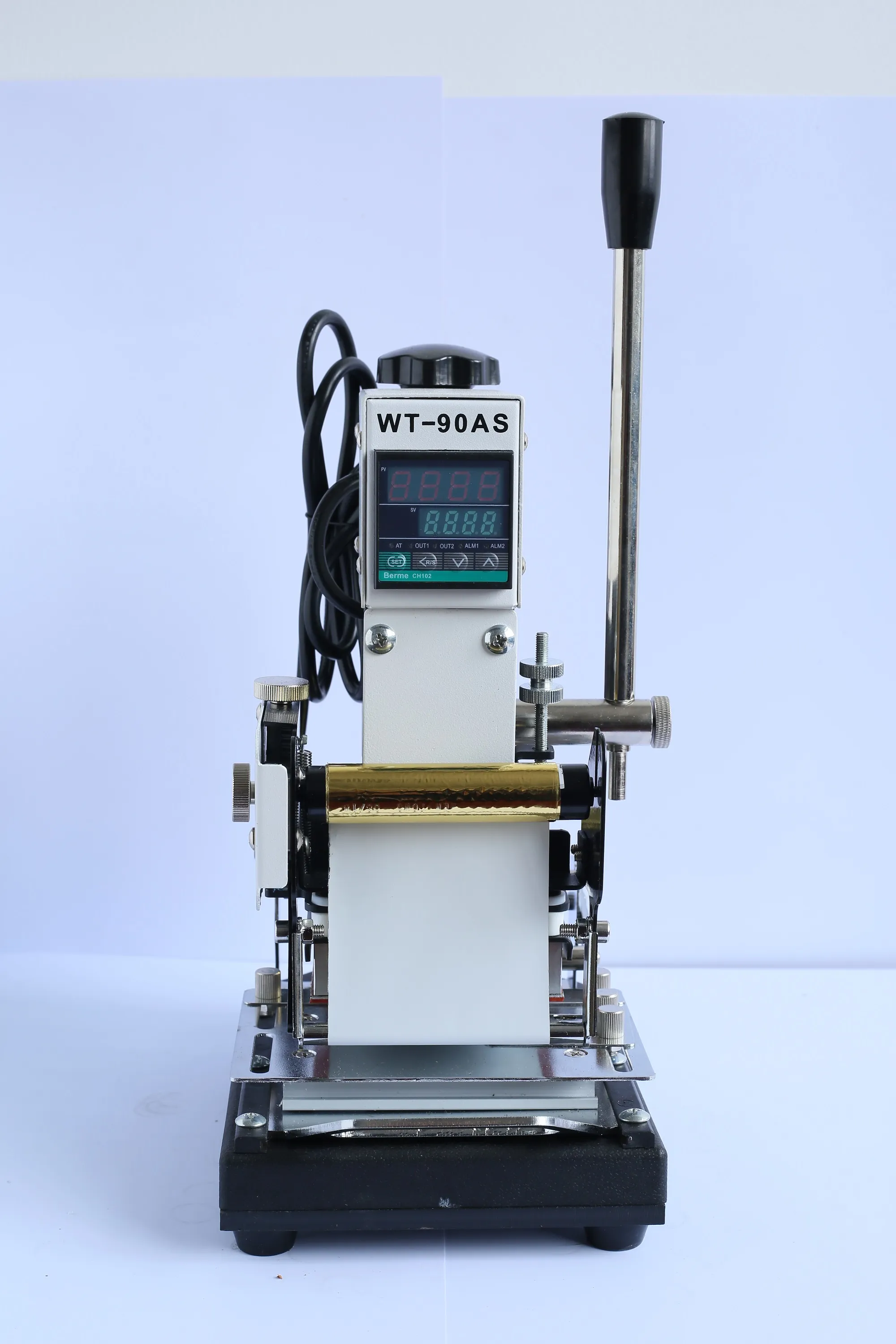 Máquina de estampagem quente mais nova para o membro do cartão de PVC CLUBE quente estampando a máquina de bronzeamento WT-90AS