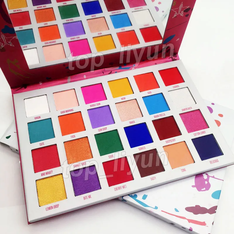 Maquillaje Jaw Breaker Paleta de sombras de ojos 24 colores Sombra de ojos Paleta de estrellas de cinco puntas Brillo mate Sombra de ojos Cosméticos de belleza DHL gratis