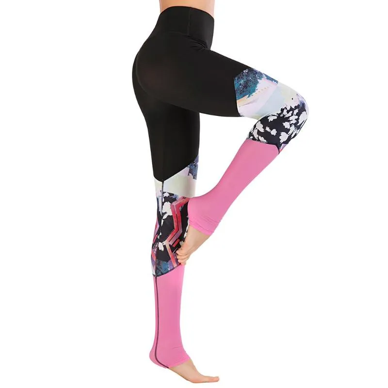 Women Pilates Sports Wear Workout Pantyhose Yoga Pants Stretch Leggings  Patchwork High Waist Leggings Fitness Elasticated Pants From Cumax, $20.8