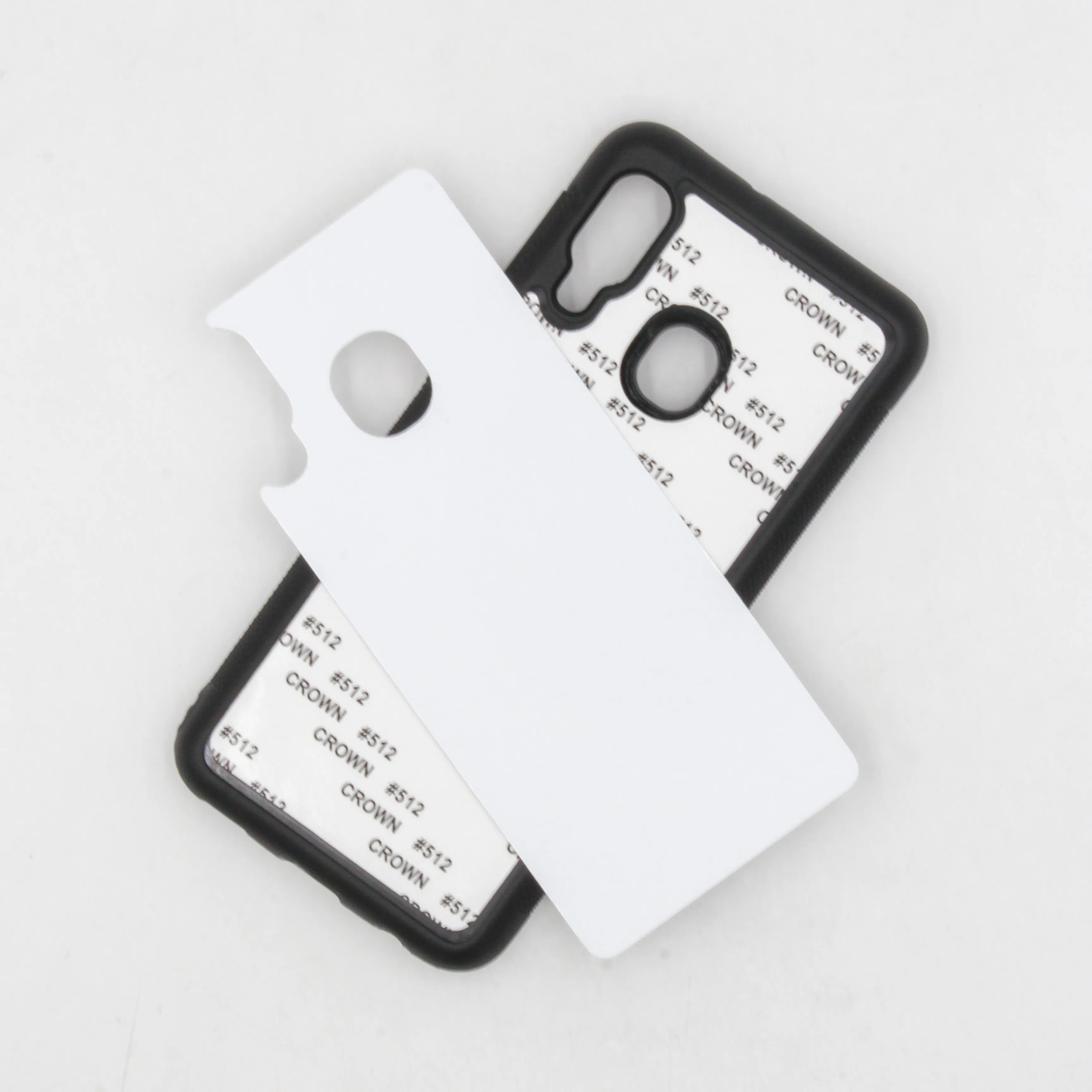 Gumowa TPU DIY Sublimacja Case z aluminiowym blachą Klej do Samsung Galaxy A10S A20S A6E A20E S10 5G A60 100 sztuk / partia