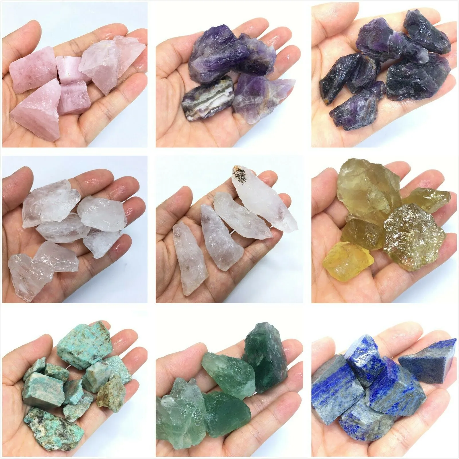 Natural Amethyst Crystal Quartz Semi-precious stone Mineral Gravel 50-60g 1 - 5 pcs