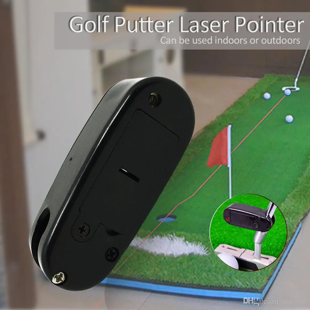 Black Golf Putter Laser Pointer Putting Training Aim Line Corrector