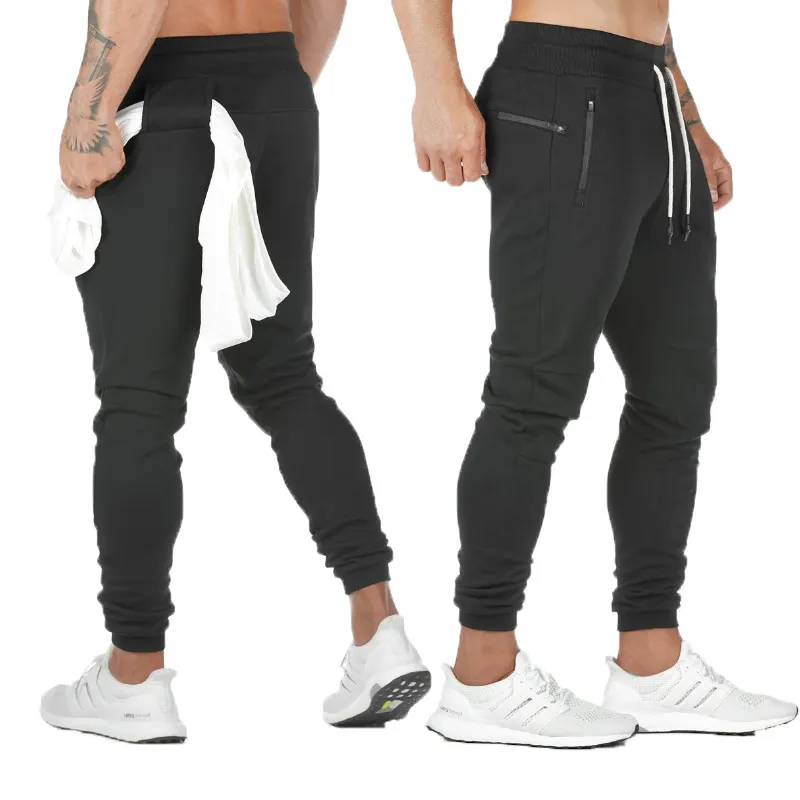 e-baihui عارضة sweatpants الصلبة عالية الشارع المسار السراويل الرجال ركض اللياقة البدنية العلامة التجارية متعددة الوظائف تنفس الرجال السراويل الرياضية