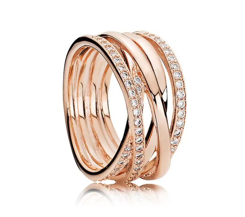 100٪ 925 الفضة الاسترليني الصليب حلقات مع مكعب الزركون الأصلي مربع عموم خاتم الزفاف لأجانب عيد الماس والمجوهرات W153