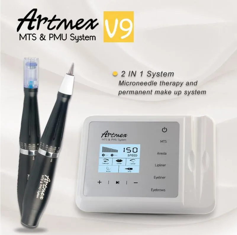 ArtMEX V9 digitale PMU MTS Permanente Make-up Tattoo Machine Micro Blading Pen Wenkbrauw Eyeliner Lips Micropigmentation Device