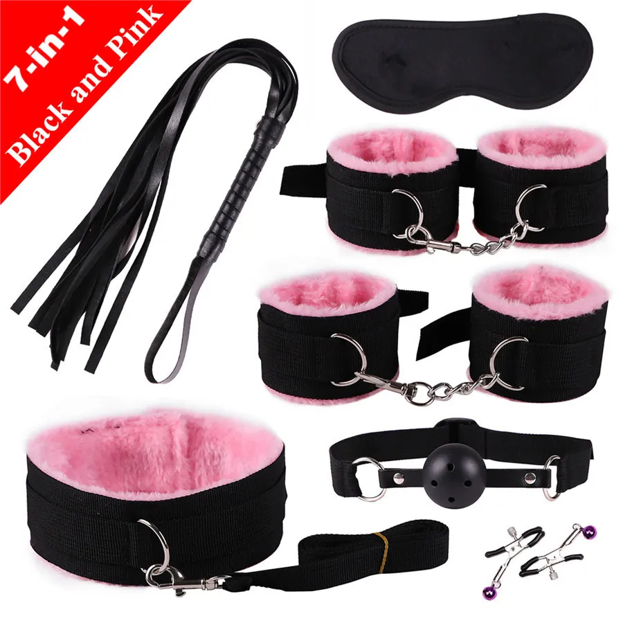 7 In 1 Bondage Set Fetish Restraint Gear For Couples Adults_voghion.com