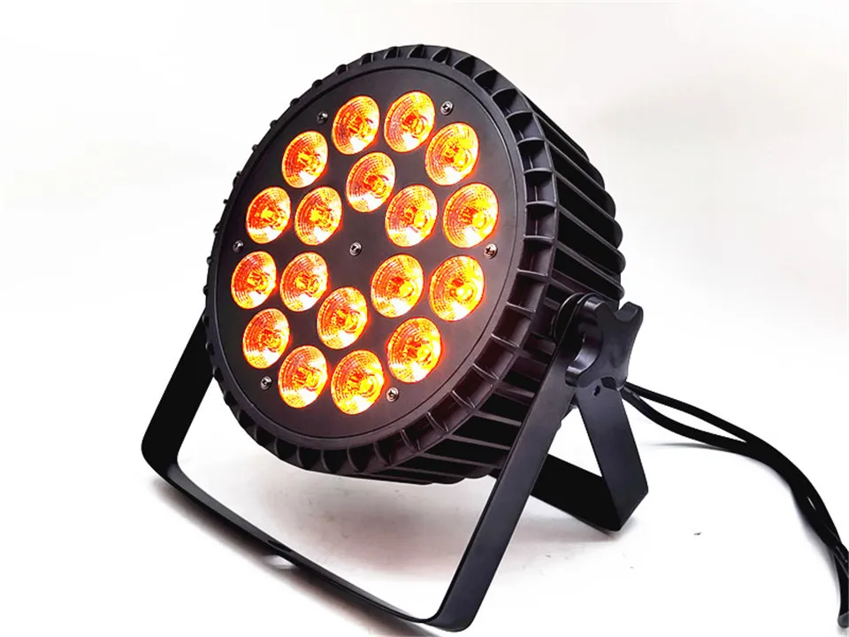 4PCS stop aluminium LED Flat Par 18x12W RGBW/18X18W RGBWA UV LED LED LED DMX512 Disco Professional Etap Equipment DJ