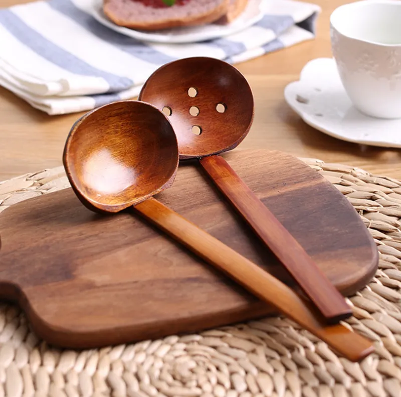 Wooden Spoon Ramen Spoon With Long Handle Pot... 