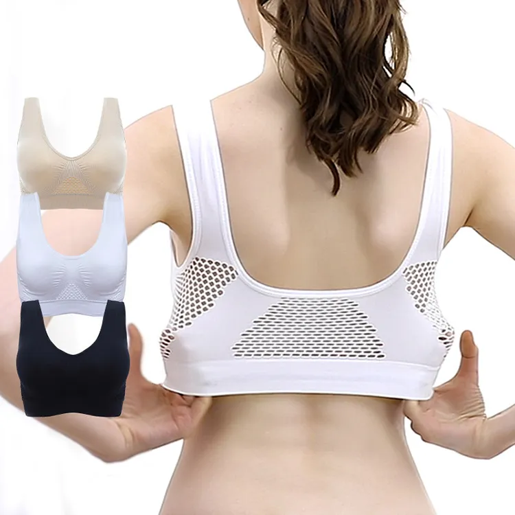 VIRSON Womens Breathable Posture Correcting Sports Bra Set Hollow Out  Padded Top For Gym, Running, Fitness, Yoga Available In Sizes S XXXL From  Virson, $7.46