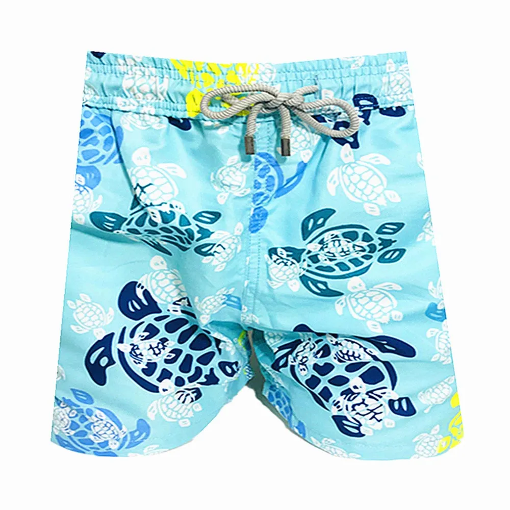 Vilebre Brand Board Shorts Men Bermuda Vilebre Turtle Printing Man Boardshort100％クイックドライメンズ水着v070232