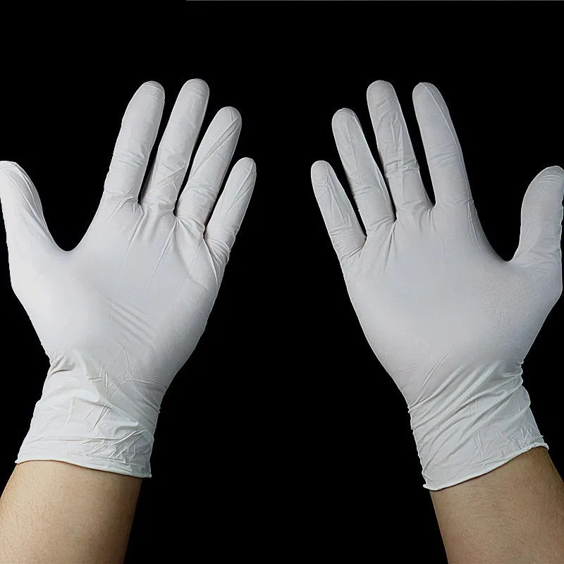 Disposable Latex Nitrile Gloves Black Blue White PVC Gloves Beauty