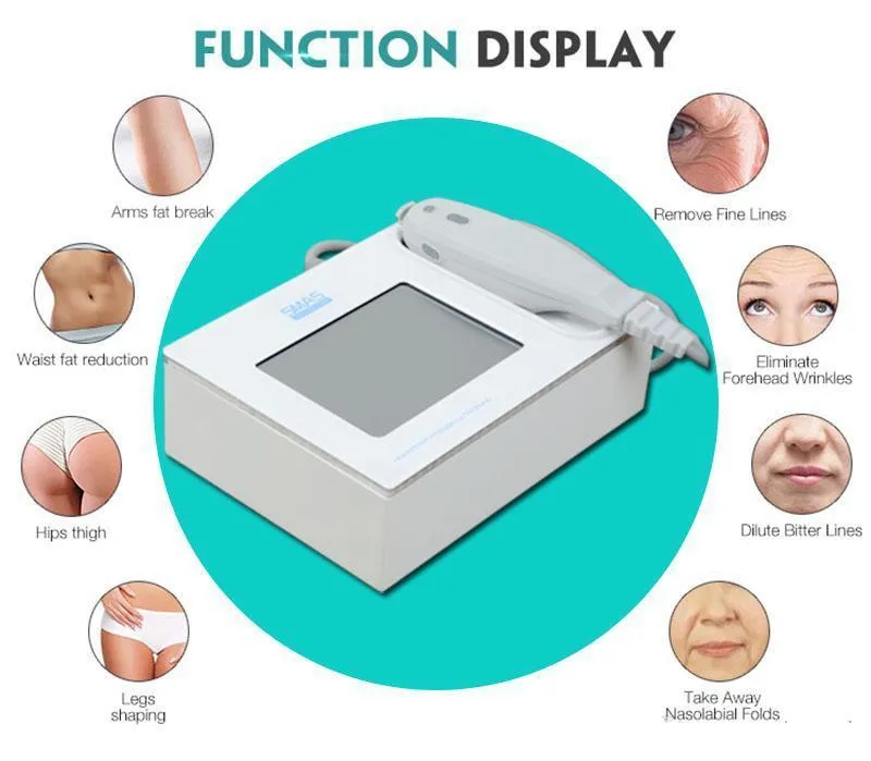 Portable Hifu Machine High Intensity Focused Ultrasound Face Lift wrinkle removal skin tightening Body Slimming Spa