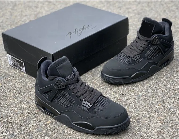 4 Black Cat 4s Versione di alta qualità SE Neon 4s UNC Uomo Scarpe da basket con box taglia 40-47 Sneakers