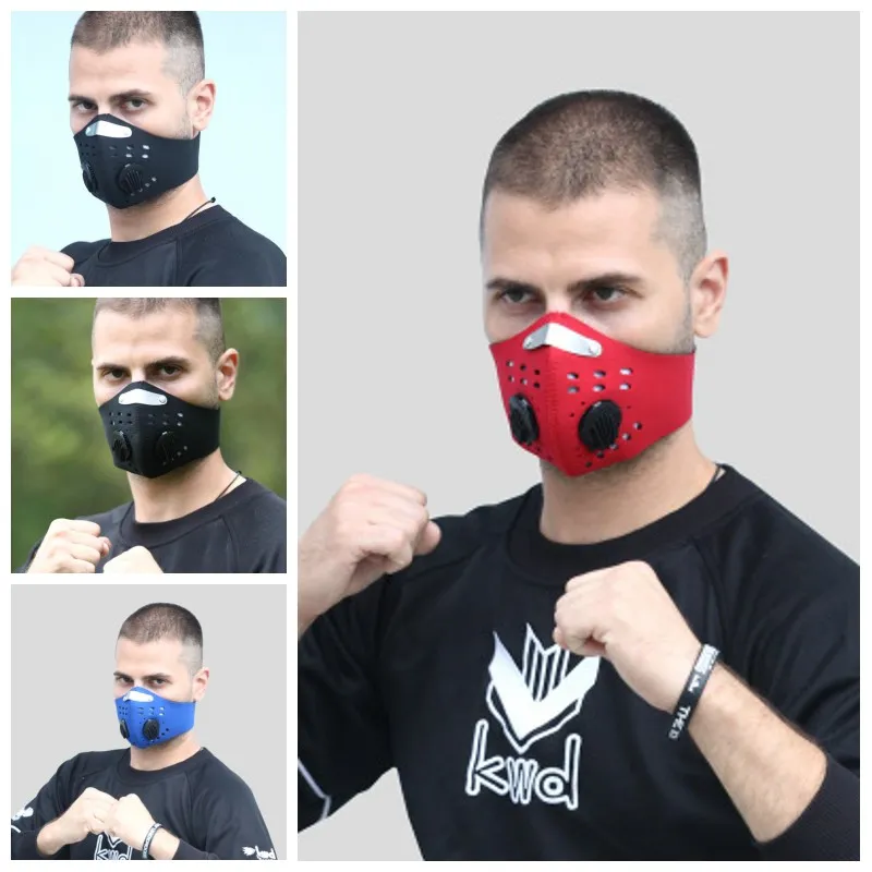 Stokta filtre yüz maskesi solunum maskesi ile vana PM2.5 koruyucu ağız maskeleri anti toz toz geçirmez erkekler kadınlar elastik yüzler