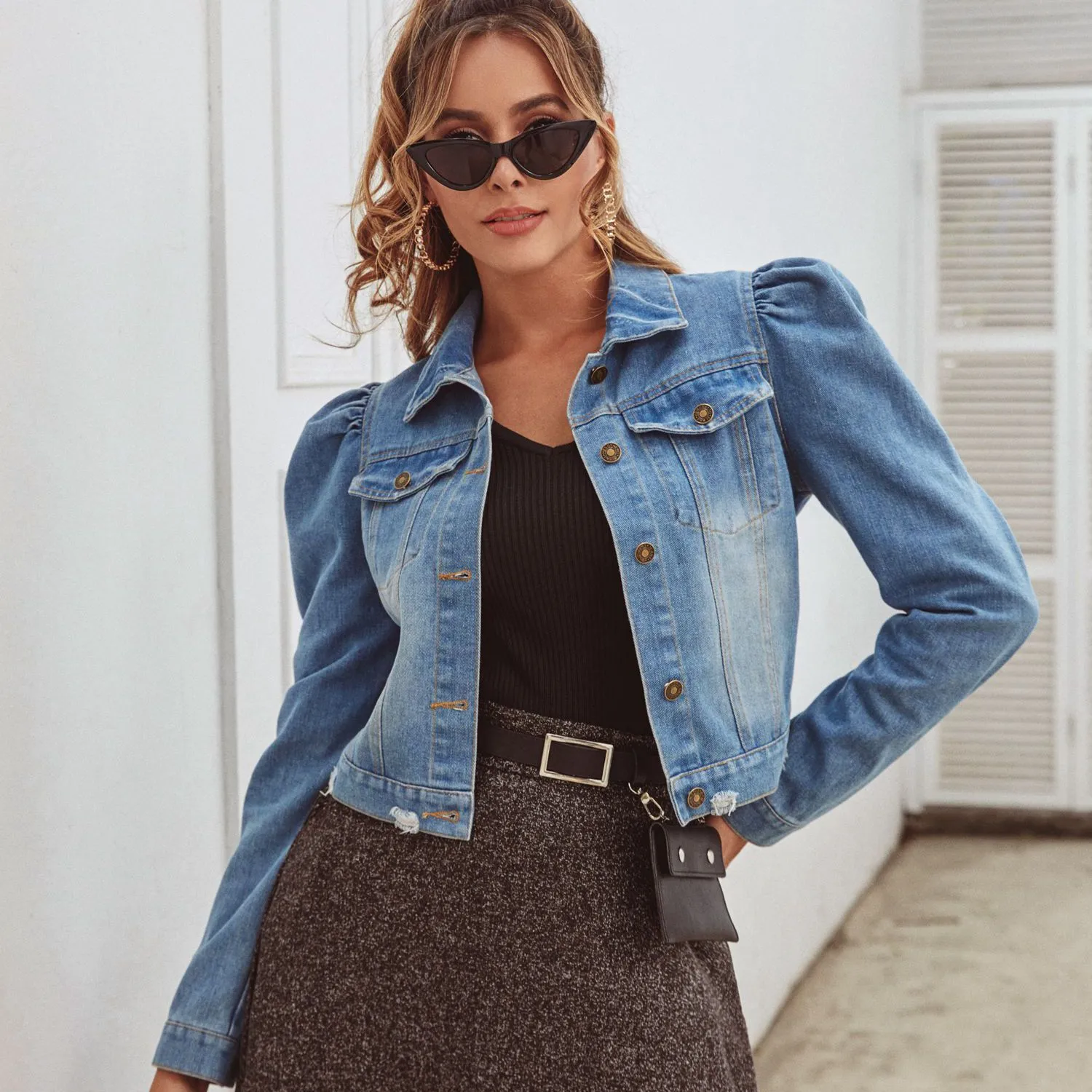 Buy Blue Jackets & Coats for Women by STYLESTONE Online | Ajio.com