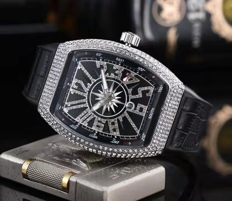 2020 Fashion Mens Luxury Watch Shinning Diamond Iced Out Watches Brand New yachting Designer Quartz Movement Party Dress Wristwatch Clock