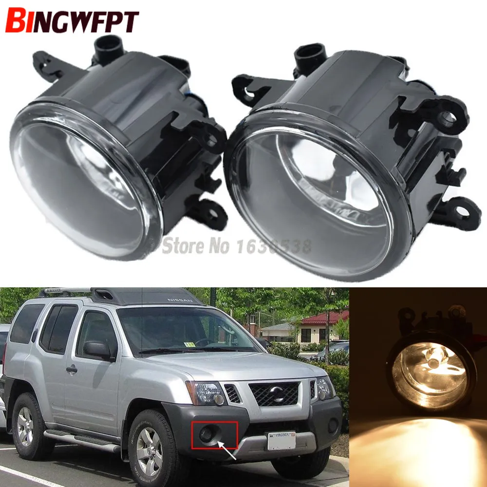 2x bil styling för Nissan Xterra 2005-2015 9-stycken LED-skivor ledde dimljuslampa H11 12V 55W halogen dimljus