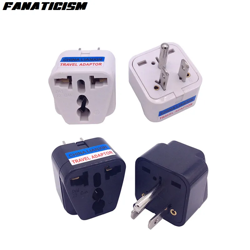 Fanatisme haute qualité LX-5 CE ROHS universel UK AU ue vers US adaptateur de prise USA voyage AC alimentation électrique prise adaptateur convertisseur