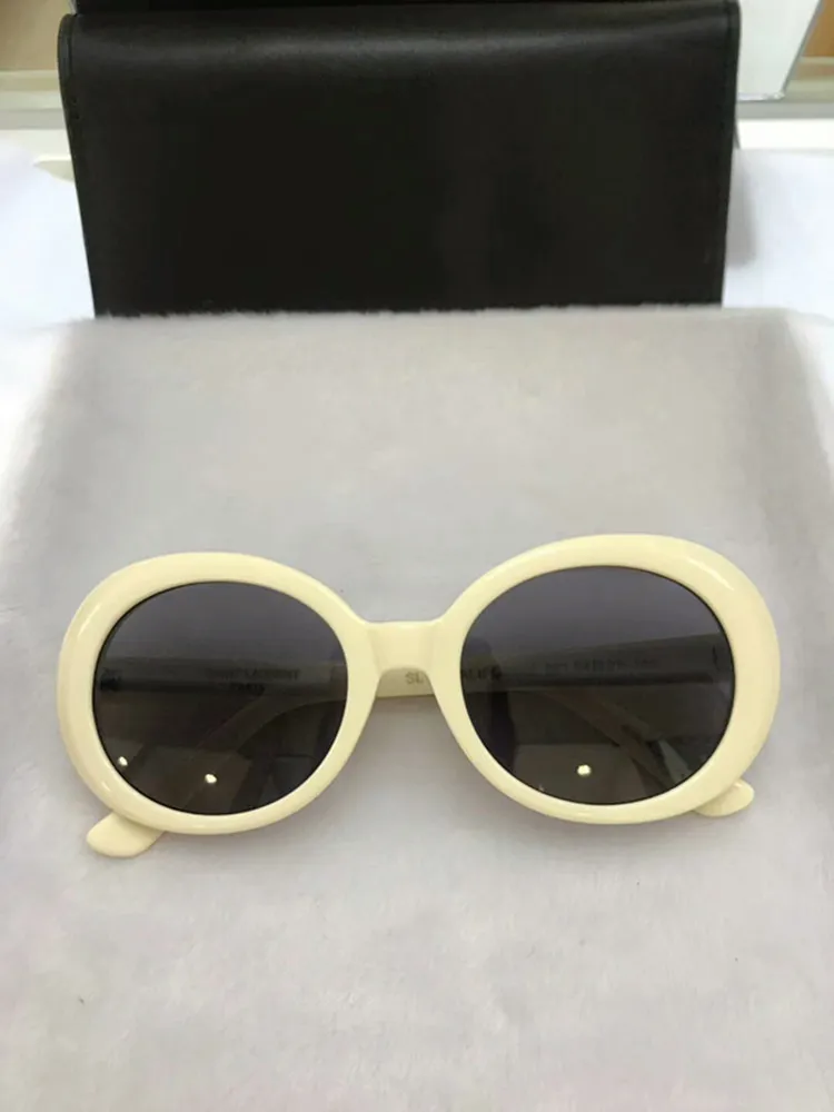 새로운 순수한 컬러 수입-판자 여성 선글라스 SL 타원형 모양의 간결한 유행 디자인 안티 UV400 풀 세트의 경우 콘센트 선글라스