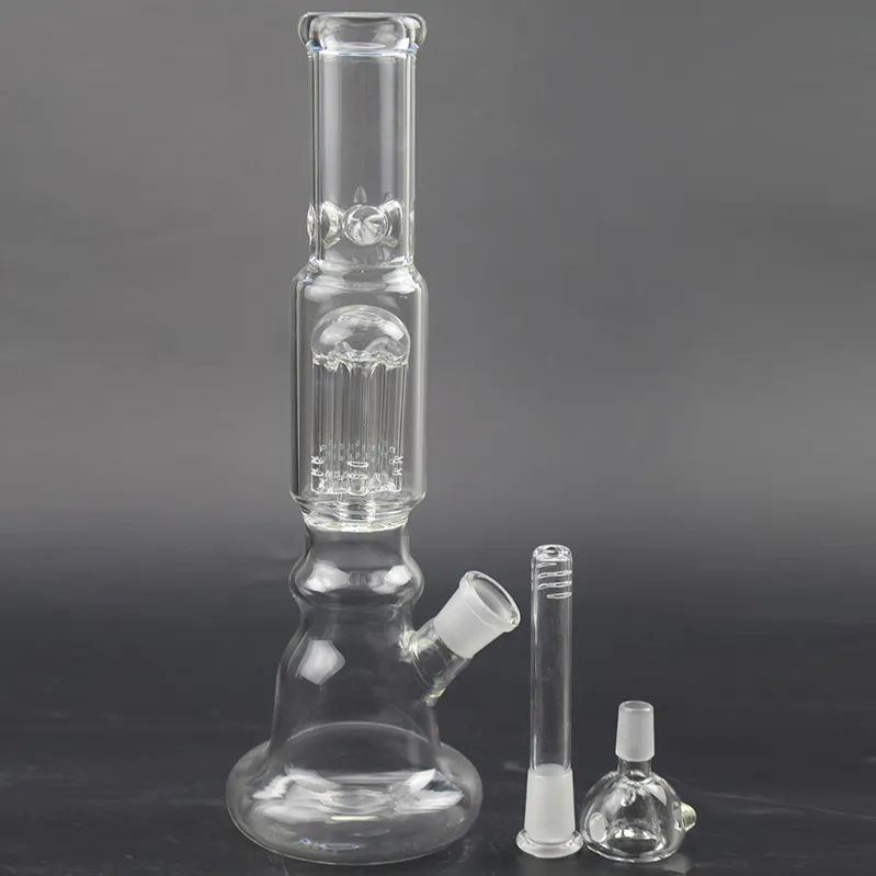 Dab Rig Hookahs Match Livre Tigela Downstem Rigs De Petróleo De Vidro Bongo Beaker Arm-tree PERC 29CM PERC