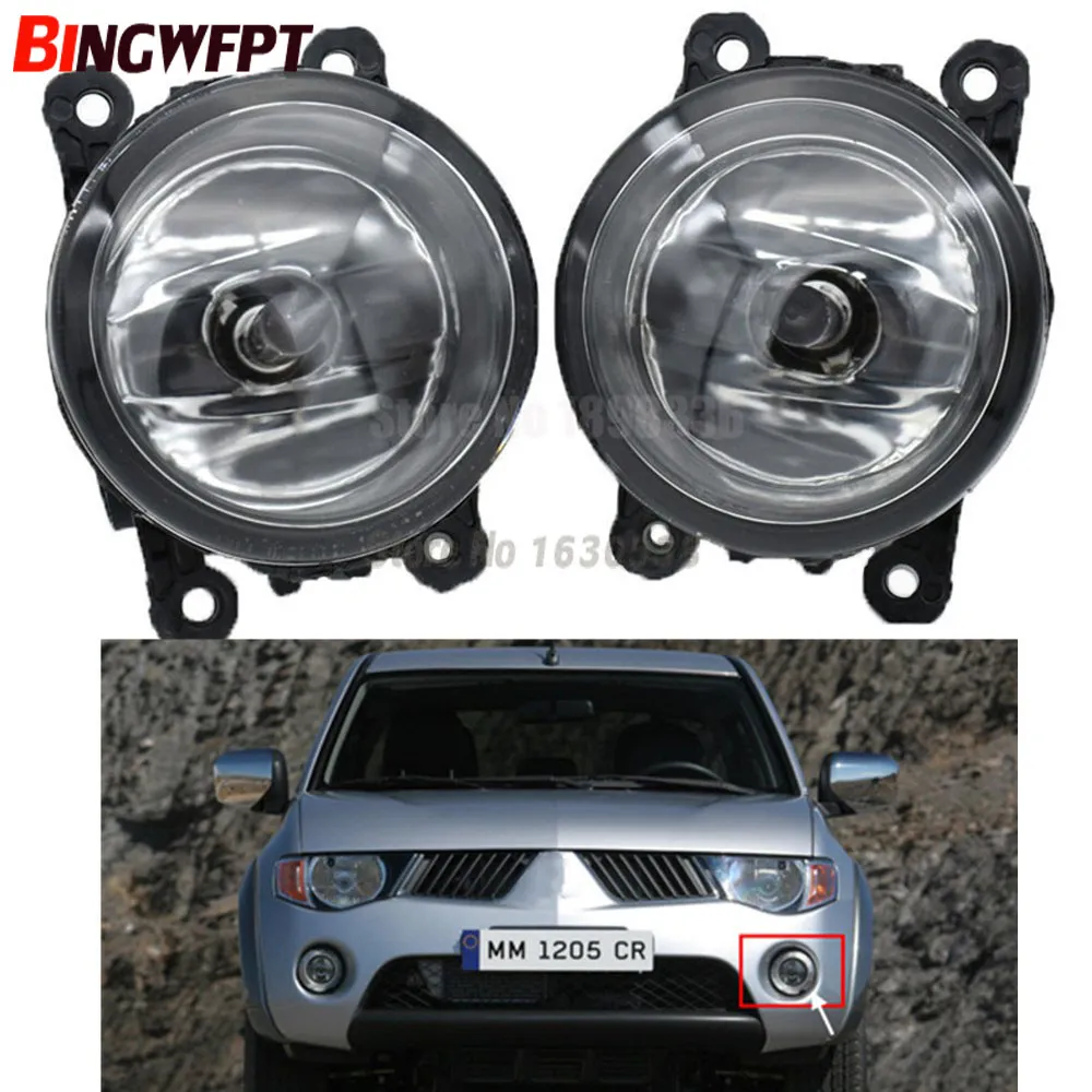 Feux Antibrouillard LED Antibrouillard Pour Mitsubishi ASX L200 Pajero 4 Outlander Mirage Triton/L200 Grandis 2003-2015 Phares Antibrouillard