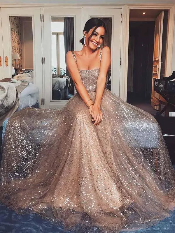 Shimmer sales prom dresses