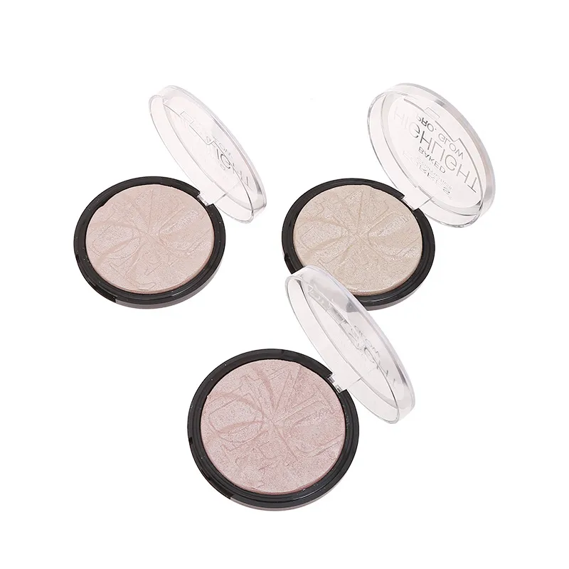 Diamond Highlighter Pressed Powder Shimmer Face Powder Cake Makeup