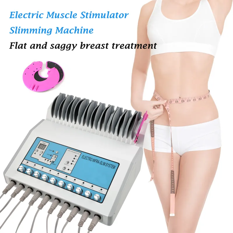 EMS muskelstimulator elektrostimuleringsmaskin ryska vågor EMS Electric Muscle Stimulator TENS EMS Slimming Machine för Salon Spa Use