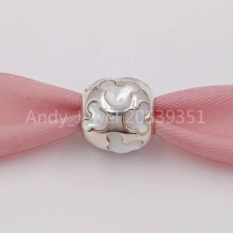 Andy Jewel autentico perline in argento sterling 925 DSN perlescente Micky Silhouettes Charms adatto per gioielli stile Pandora europeo bracciali collana