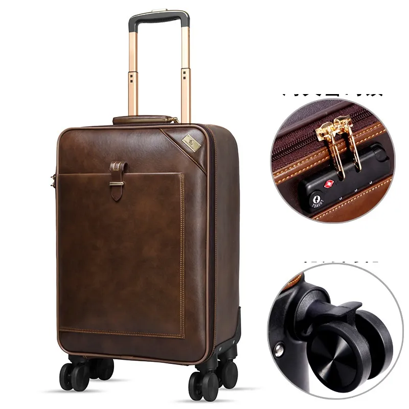 2Suitcase Beroemde Designer Veelzijdig, Hoge Kwaliteit Merk Travel Bags Business Long Afstand Travel Suitcase Wheels Trolley