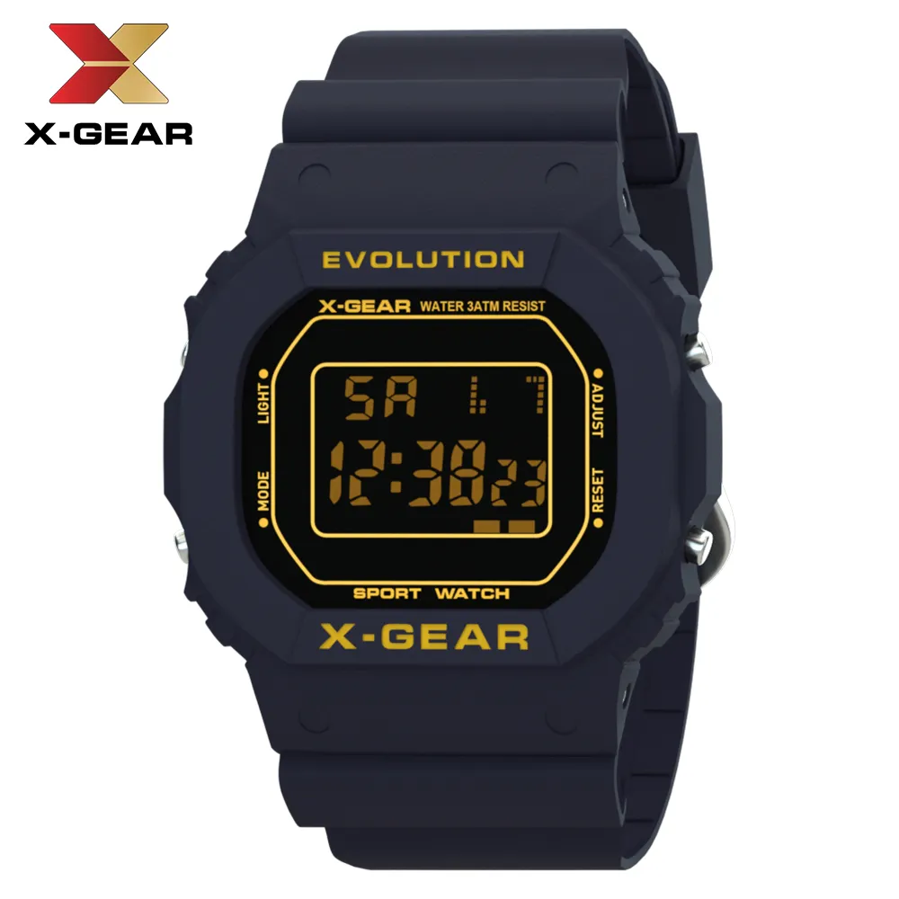 X-Gear 2019 Mężczyźni Zegarki Moda Super Klasyczny Zegarek Cyfrowy Unisex Męski Zegarek Zegarki Zegarki Sportowe