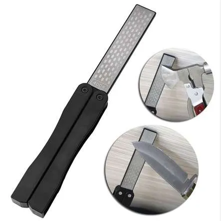Pocket Diamond Whetstone Knife Sharpener - Double Sided Folding Design, Premium Quality Sharpening Stone - Shop Now! From Sharpeners - Price 670.22
