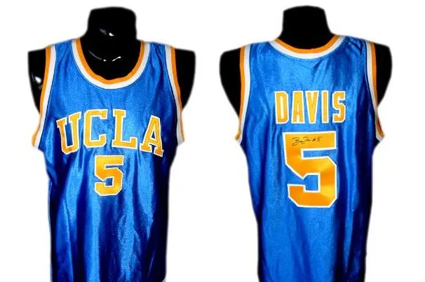Hombres personalizados Juveniles Mujeres Vintage #5 UCLA BARON DAVIS High School College Basketball Jersey Tamaño S-4XL Custom Andomed cualquier nombre o número Jersey