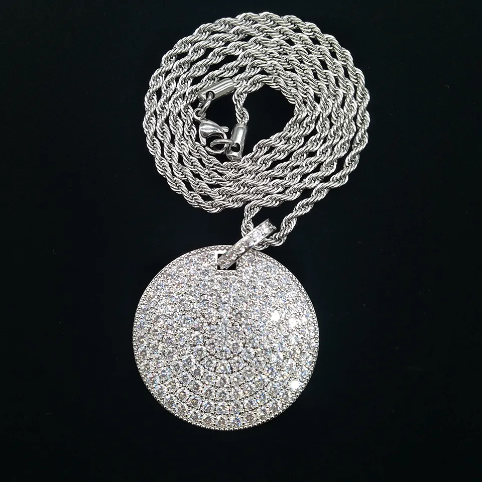 New Style 18K Gold Plated Iced Out CZ Zirconia Muscule  Iced rock 18k gold plated pendant display picture 1