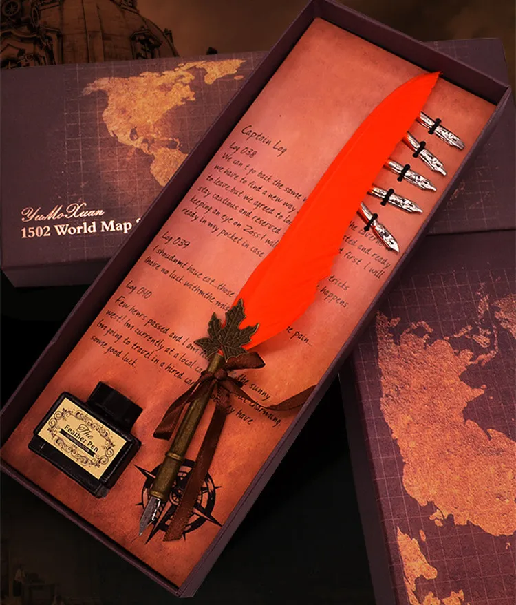 Harry Potter European Vintage Schreibfeder Set Luxus Geschenkbox Federkiel  Tinte Kalligraphie Dip Pen Signature Pen Zum Schreiben Von 11,29 €