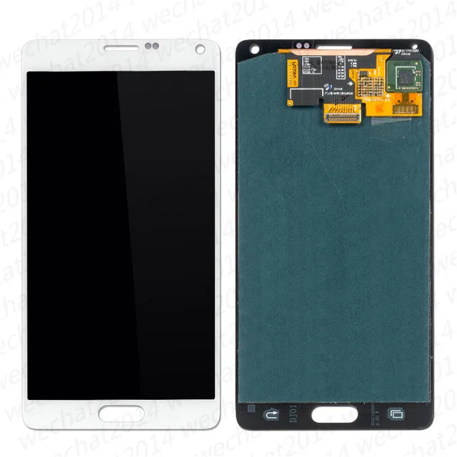 50PCS TFT LCD Display Pekskärm Digitizer Assembly Reservdelar till Samsung Galaxy Not 3 N9005 Not 4 N910A N910F Ingen ram