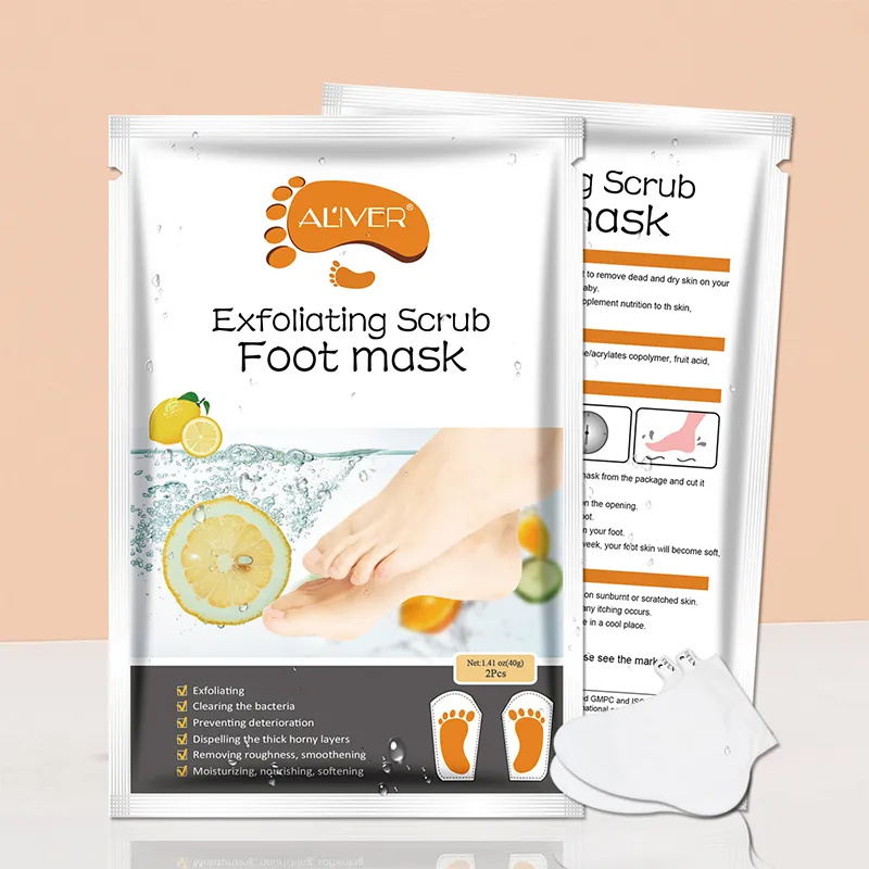 Absolute New York Exfolianting Foot Mask Citrus Lemon Grapefruit Green Tea main image 1