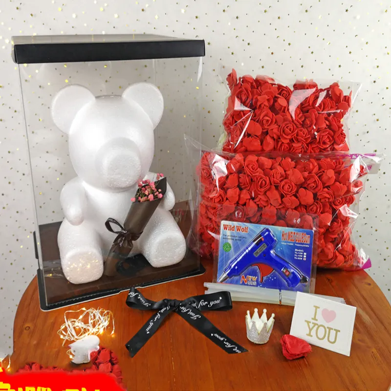 DIY Rose Bear Accessories Bag Foam Bear Mould 200pcs PE