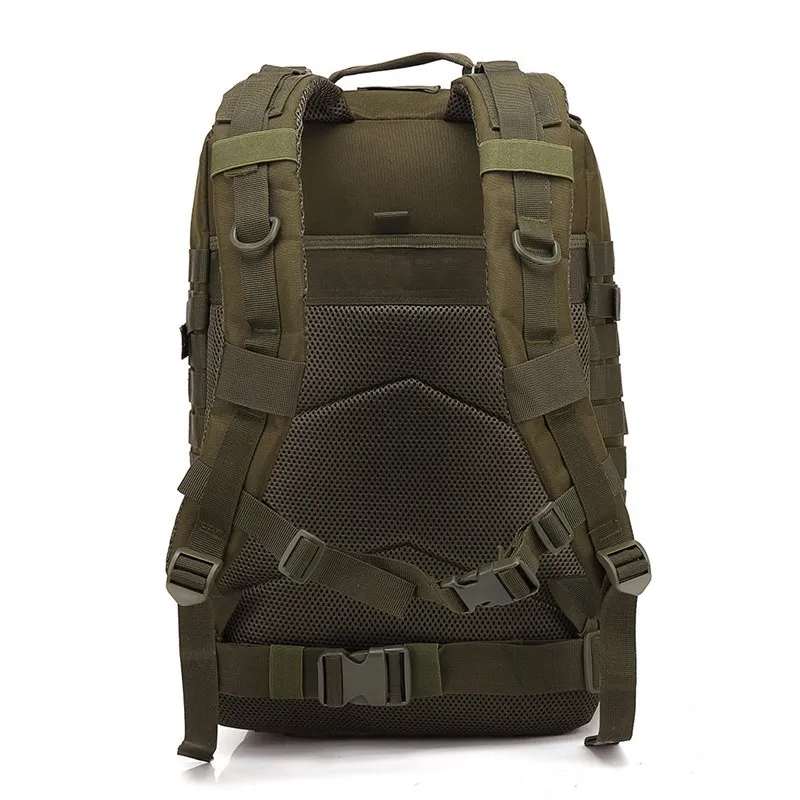 Army Ryggsäckar Taktisk väska Runcksacl Packs 45L Assault Påsar utomhus 3P EDC Molle Pack för vandring Picknick Jogging Play Camping HU5713116