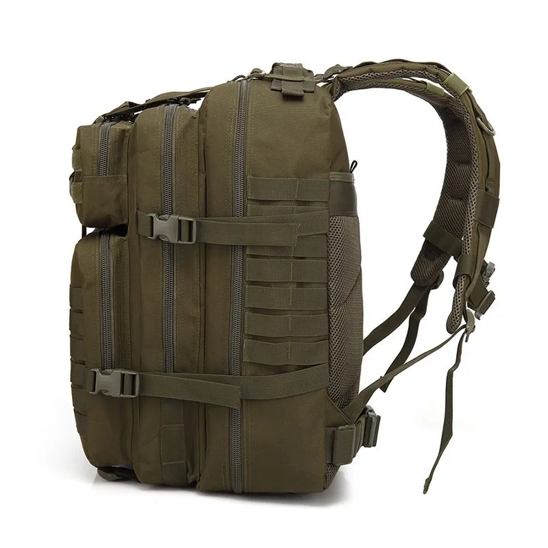 Army ryggsäckar Taktisk väska Runcksacl Packs 45L Assault Påsar Utomhus 3P EDC Molle Pack för vandring Picknick Jogging Play Camping HU5248691