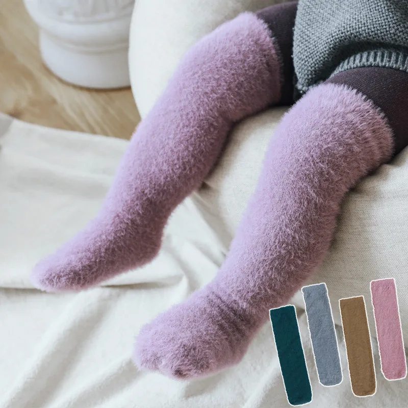 2020 hot Baby Girl Boy Socks Winter Warm Newborn Soft Wool New Born Knee High Socks For Infant Toddler Christmas Socks free shipping new