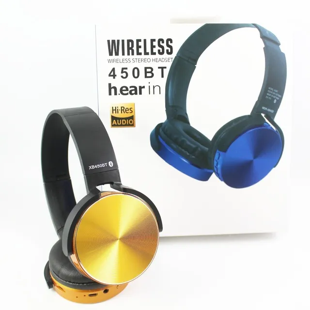 Casque-Micro Sans fil Bluetooth XB450BT avec Lecteur de carte